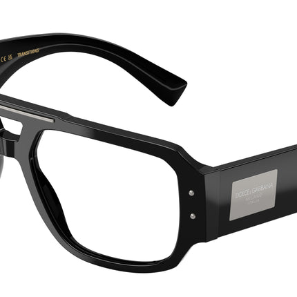 DOLCE & GABBANA DG4482 Pilot Sunglasses  501/M3-Black 57-140-18 - Color Map Black