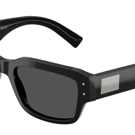 DOLCE & GABBANA DG4483 Square Sunglasses  501/87-Black 54-140-19 - Color Map Black