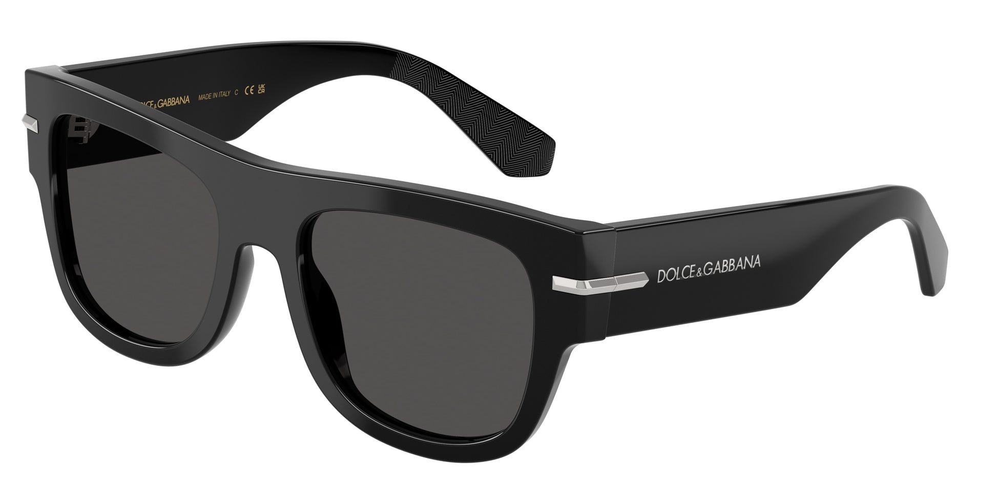 DOLCE & GABBANA DG4484F Square Sunglasses  501/87-Black 54-145-20 - Color Map Black
