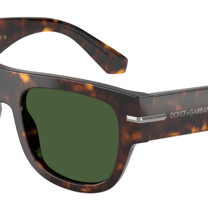 DOLCE & GABBANA DG4484F Square Sunglasses  502/71-Havana 54-145-20 - Color Map Tortoise