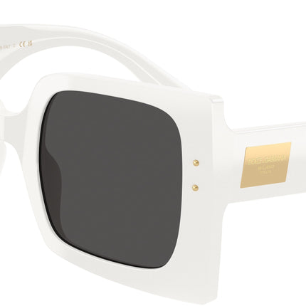 DOLCE & GABBANA DG4490 Square Sunglasses  331287-White 53-140-24 - Color Map White