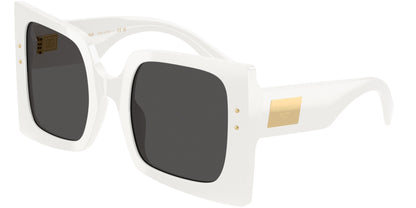 DOLCE & GABBANA DG4490 Square Sunglasses  331287-White 53-140-24 - Color Map White