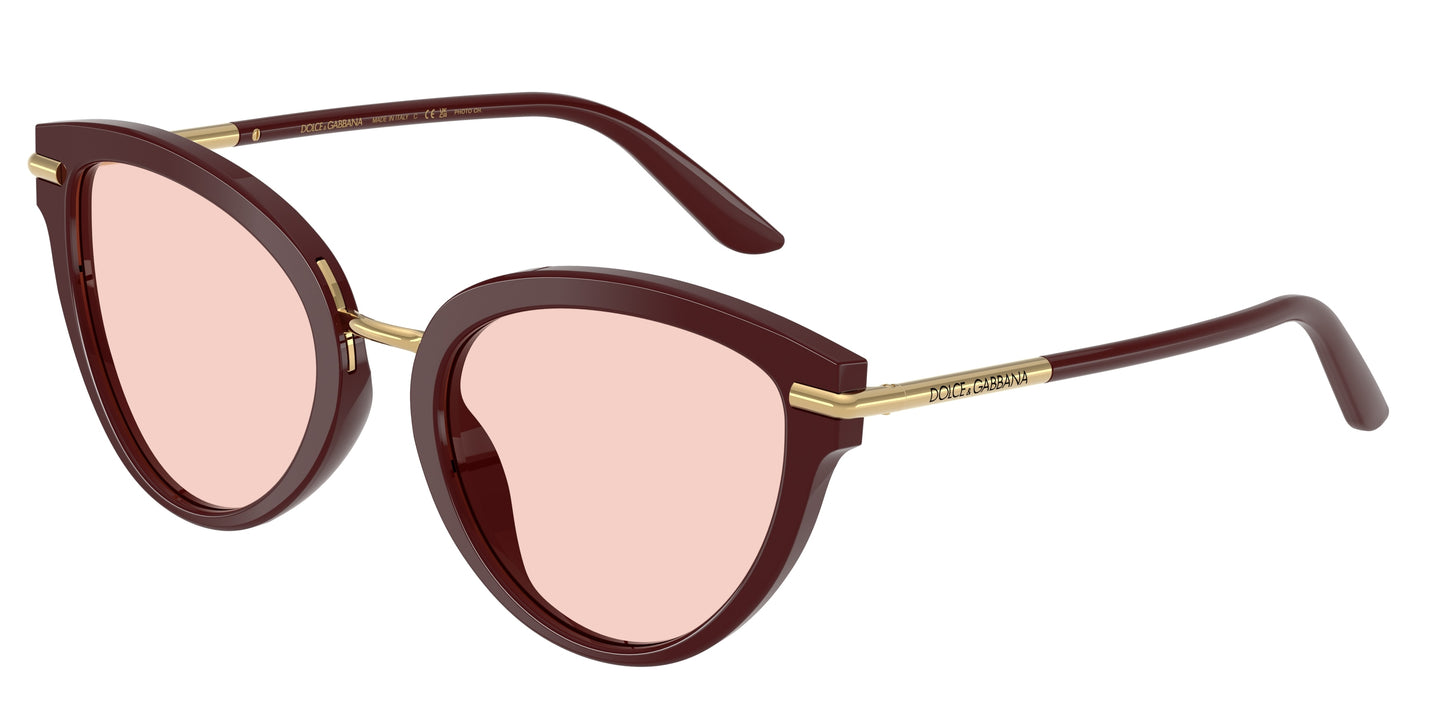 DOLCE & GABBANA DG4492 Butterfly Sunglasses  3091P5-Bordeaux 55-145-21 - Color Map Red