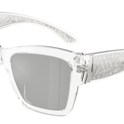 DOLCE & GABBANA DG4493 Square Sunglasses  31338V-Crystal 55-145-17 - Color Map Transparent