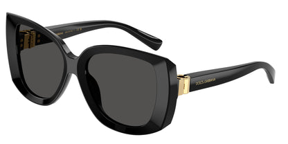 DOLCE & GABBANA DG4495 Square Sunglasses  501/87-Black 56-140-18 - Color Map Black