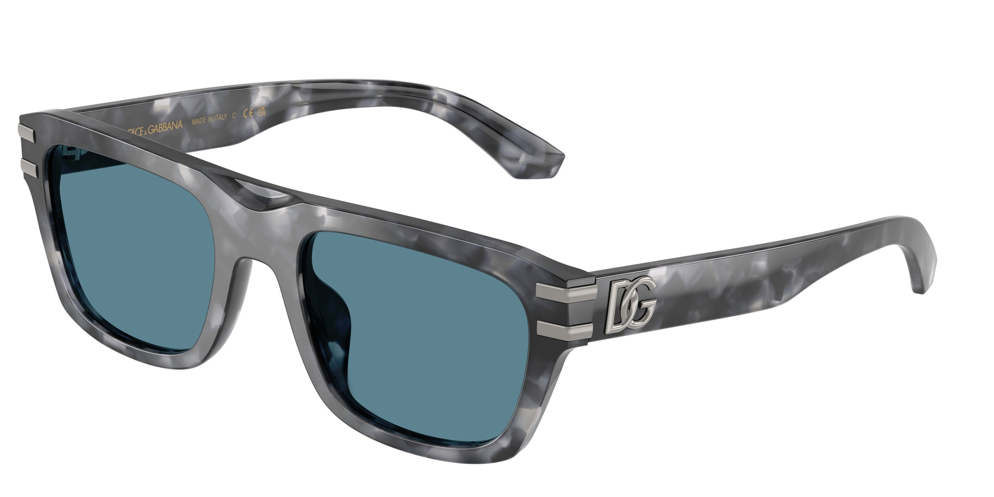 DOLCE & GABBANA DG4496 Rectangle Sunglasses  3445/1-Grey Havana 54-145-21 - Color Map Tortoise