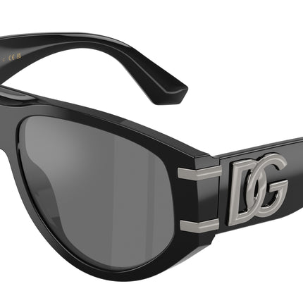 DOLCE & GABBANA DG4499 Pilot Sunglasses  501/6G-Black 57-145-16 - Color Map Black