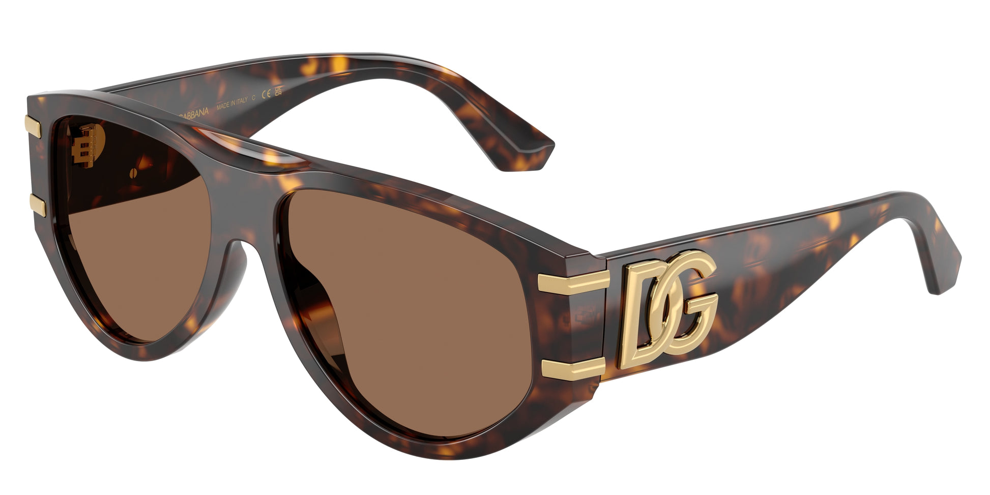 DOLCE & GABBANA DG4499 Pilot Sunglasses  502/73-Havana 57-145-16 - Color Map Tortoise