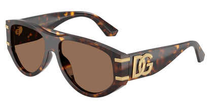 DOLCE & GABBANA DG4499 Pilot Sunglasses  502/73-Havana 57-145-16 - Color Map Tortoise