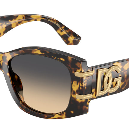 DOLCE & GABBANA DG4501 Butterfly Sunglasses  33302Q-Yellow Havana 54-145-17 - Color Map Tortoise