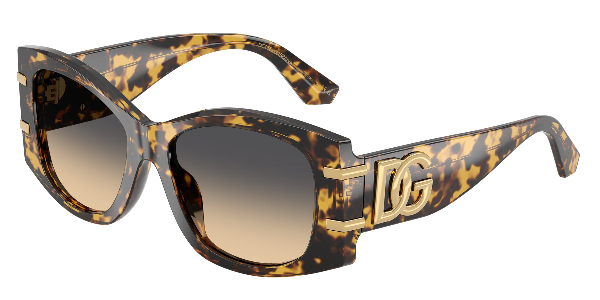 DOLCE & GABBANA DG4501 Butterfly Sunglasses  33302Q-Yellow Havana 54-145-17 - Color Map Tortoise