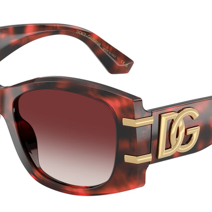 DOLCE & GABBANA DG4501 Butterfly Sunglasses  33588H-Red Havana 54-145-17 - Color Map Tortoise