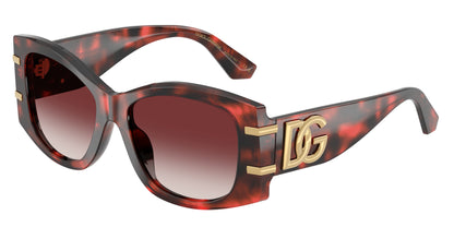 DOLCE & GABBANA DG4501 Butterfly Sunglasses  33588H-Red Havana 54-145-17 - Color Map Tortoise
