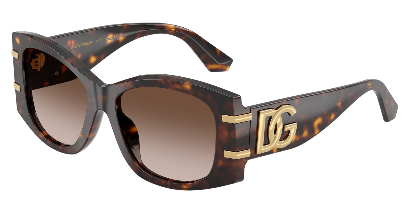 DOLCE & GABBANA DG4501 Butterfly Sunglasses  502/13-Havana 54-145-17 - Color Map Tortoise