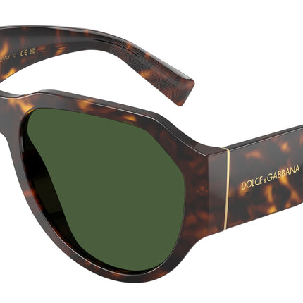 DOLCE & GABBANA DG4504 Pilot Sunglasses  502/71-Havana 58-140-18 - Color Map Tortoise
