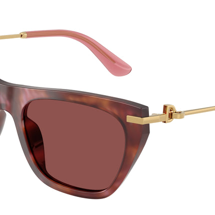 DOLCE & GABBANA DG4511 Square Sunglasses  344475-Havana Brown 55-140-19 - Color Map Tortoise