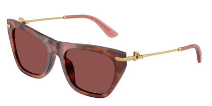 DOLCE & GABBANA DG4511 Square Sunglasses  344475-Havana Brown 55-140-19 - Color Map Tortoise
