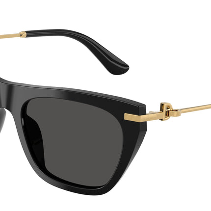 DOLCE & GABBANA DG4511 Square Sunglasses  501/87-Black 55-140-19 - Color Map Black