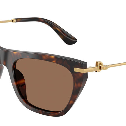 DOLCE & GABBANA DG4511 Square Sunglasses  502/73-Havana 55-140-19 - Color Map Tortoise