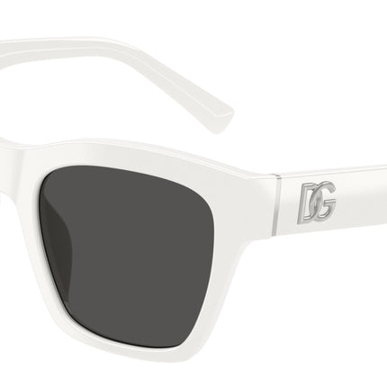 DOLCE & GABBANA DG4512 Square Sunglasses  331287-White 53-145-20 - Color Map White