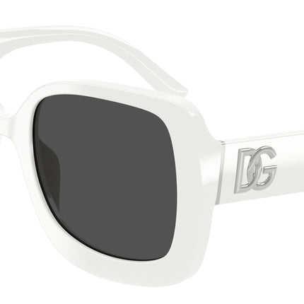 DOLCE & GABBANA DG4513 Square Sunglasses  331287-White 55-145-21 - Color Map White