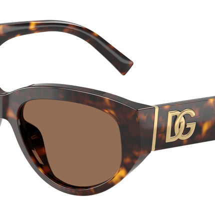 DOLCE & GABBANA DG4514 Cat Eye Sunglasses  502/73-Havana 55-145-17 - Color Map Tortoise