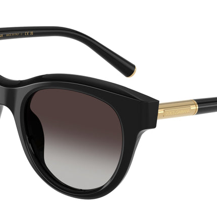 DOLCE & GABBANA DG4518 Phantos Sunglasses  501/8G-Black 52-145-21 - Color Map Black