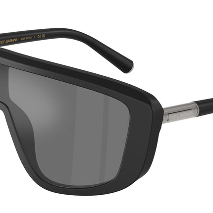 DOLCE & GABBANA DG4520 Rectangle Sunglasses  25256G-Matte Black 0-140-128 - Color Map Black