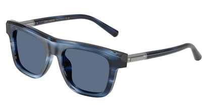 DOLCE & GABBANA DG4521 Square Sunglasses  344880-Striped Blue 52-145-18 - Color Map Blue