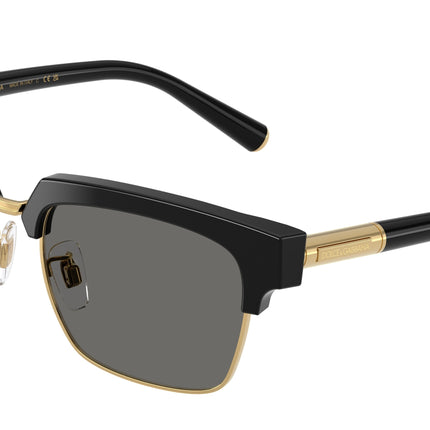 DOLCE & GABBANA DG4522 Square Sunglasses  501/1-Black 54-145-18 - Color Map Black