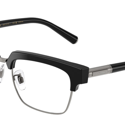 DOLCE & GABBANA DG4522 Square Sunglasses  501/M3-Black 54-145-18 - Color Map Black
