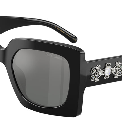 DOLCE & GABBANA DG4525B Square Sunglasses  501/88-Black 54-145-22 - Color Map Black