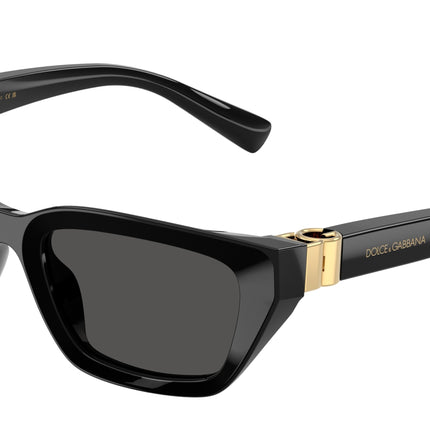 DOLCE & GABBANA DG4532 Cat Eye Sunglasses  501/87-Black 53-140-18 - Color Map Black