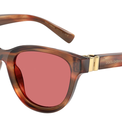 DOLCE & GABBANA DG4533 Phantos Sunglasses  322175-Striped Brown 54-140-20 - Color Map Tortoise