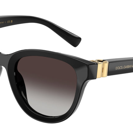 DOLCE & GABBANA DG4533 Phantos Sunglasses  501/8G-Black 54-140-20 - Color Map Black