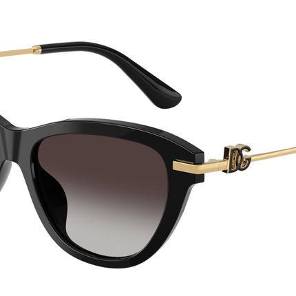 DOLCE & GABBANA DG4534 Butterfly Sunglasses  501/8G-Black 53-140-16 - Color Map Black