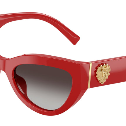 DOLCE & GABBANA DG4536 Cat Eye Sunglasses  30888G-Full Red 55-145-20 - Color Map Red