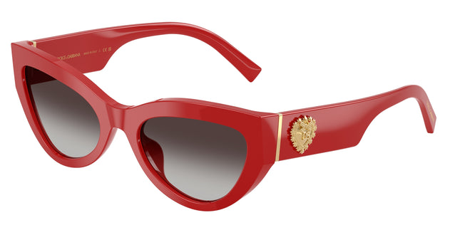DOLCE & GABBANA DG4536 Cat Eye Sunglasses  30888G-Full Red 55-145-20 - Color Map Red