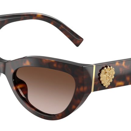 DOLCE & GABBANA DG4536 Cat Eye Sunglasses  502/13-Havana 55-145-20 - Color Map Tortoise
