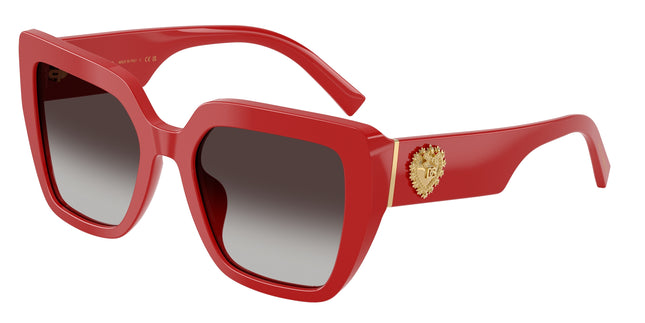 DOLCE & GABBANA DG4538 Square Sunglasses  30888G-Full Red 54-145-20 - Color Map Red