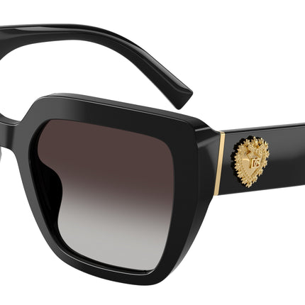 DOLCE & GABBANA DG4538 Square Sunglasses  501/8G-Black 54-145-20 - Color Map Black