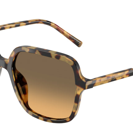DOLCE & GABBANA DG4539 Square Sunglasses  512/11-Yellow Havana 55-145-17 - Color Map Tortoise