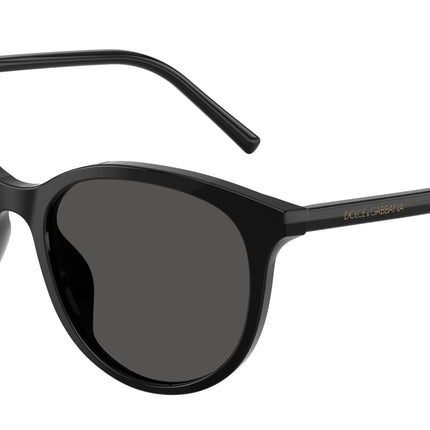 DOLCE & GABBANA DG4540 Phantos Sunglasses  501/87-Black 55-145-18 - Color Map Black