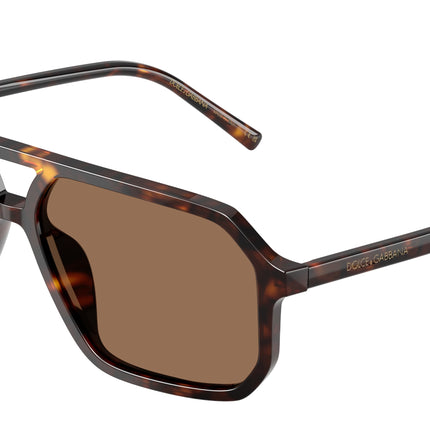 DOLCE & GABBANA DG4541 Pilot Sunglasses  502/73-Havana 59-145-15 - Color Map Tortoise