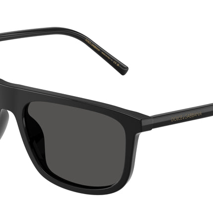 DOLCE & GABBANA DG4542 Square Sunglasses  501/87-Black 56-145-18 - Color Map Black