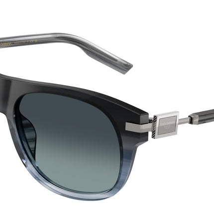 DOLCE & GABBANA DG4546 Square Sunglasses  348519-Gradient Striped Blue 56-145-16 - Color Map Blue