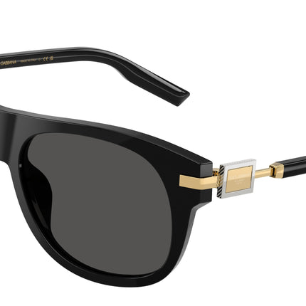 DOLCE & GABBANA DG4546 Square Sunglasses  501/87-Black 56-145-16 - Color Map Black