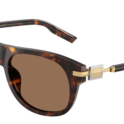 DOLCE & GABBANA DG4546 Square Sunglasses  502/73-Havana 56-145-16 - Color Map Tortoise