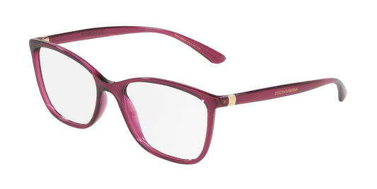 DOLCE & GABBANA DG5026 Rectangle Eyeglasses  1754-Transparent Dark Cherry 54-140-17 - Color Map Red