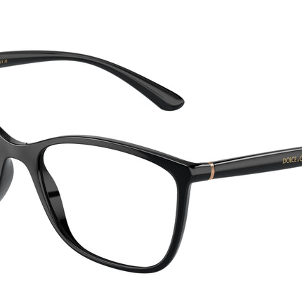 DOLCE & GABBANA DG5026 Rectangle Eyeglasses  501-Black 54-140-17 - Color Map Black